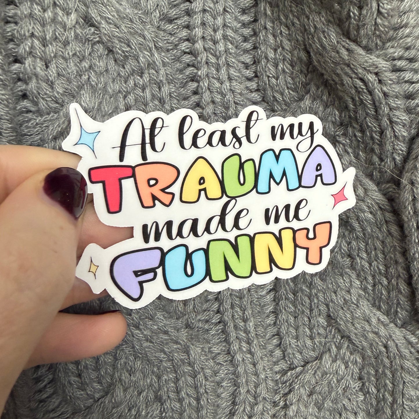 Trauma made me funny