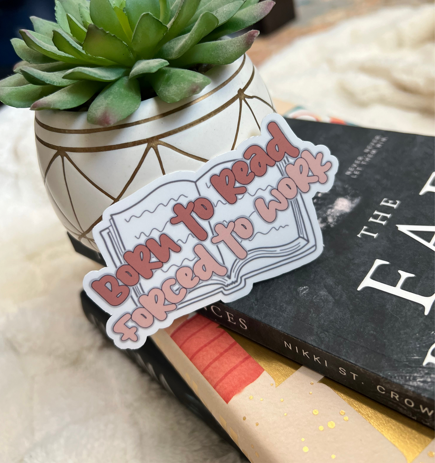 Born To Read Sticker