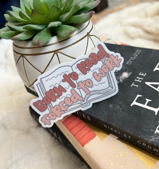 Born To Read Sticker