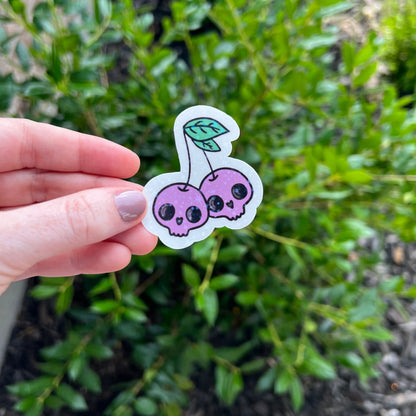 Skull Cherries Sticker