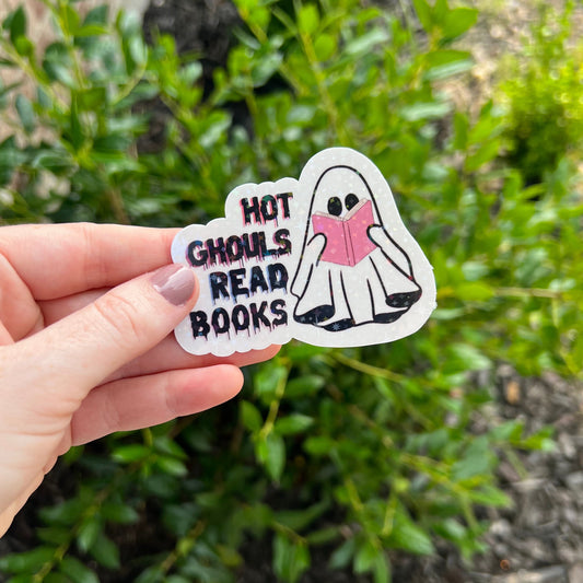 Hot Ghouls Read Books Sticker