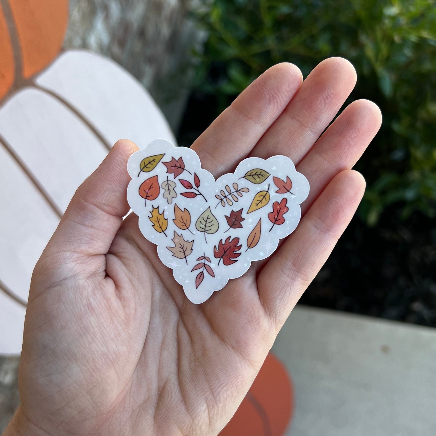 Heart Leaves Sticker