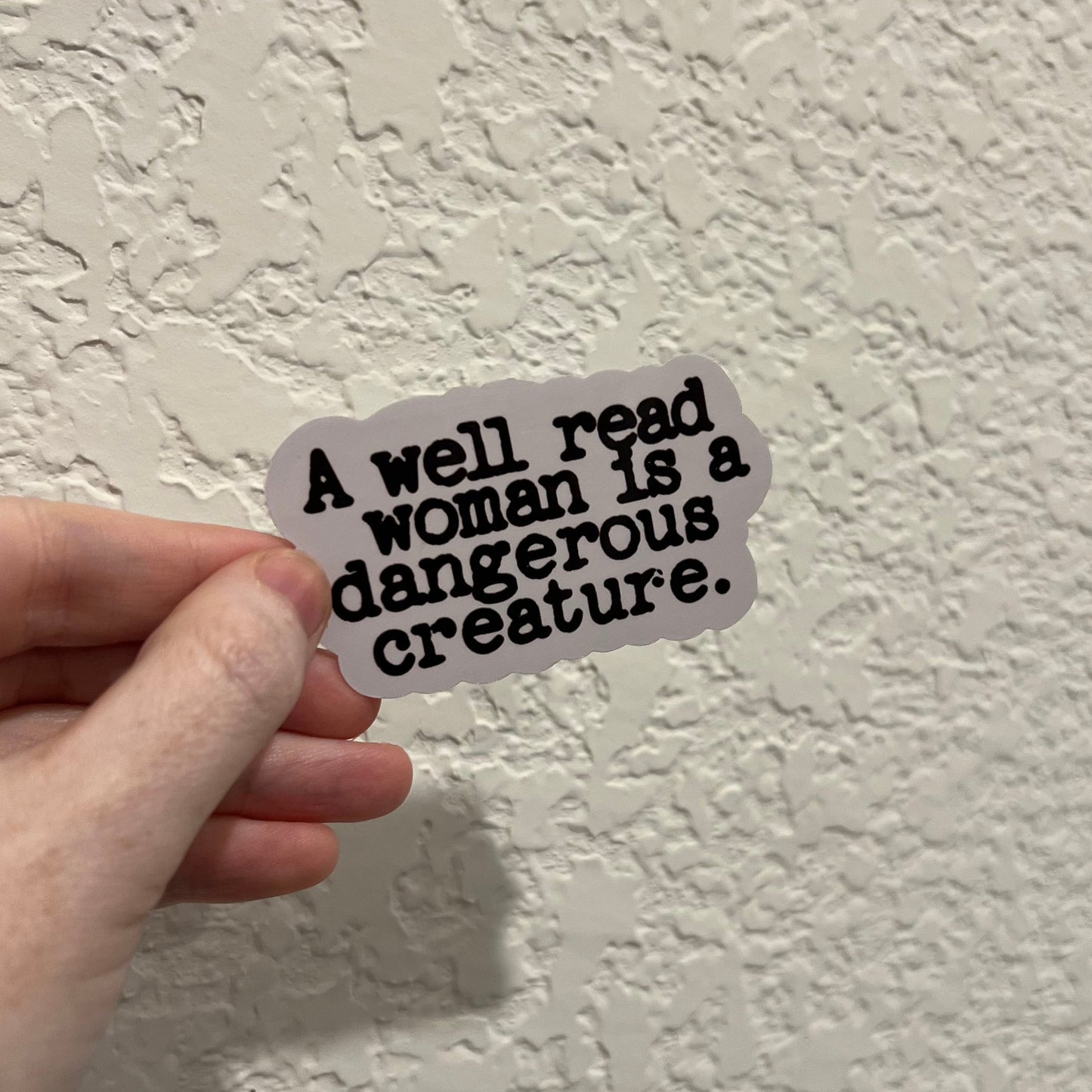 A Well Read Woman Sticker