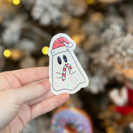 Santa Ghost Sticker