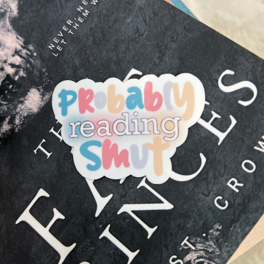 Probably Reading Smut Sticker