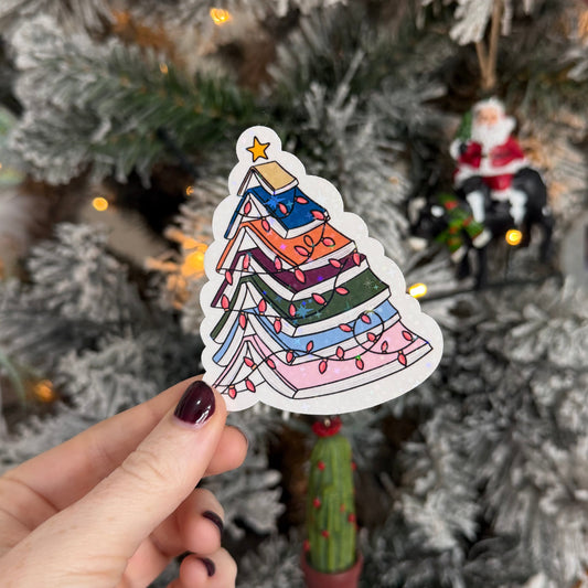 Merry Bookmas Sticker